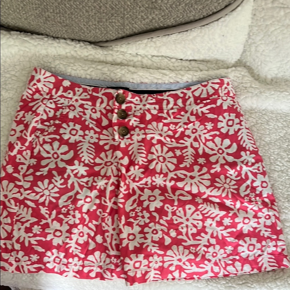 Lands End women’s Floral Pink Skort NWOT